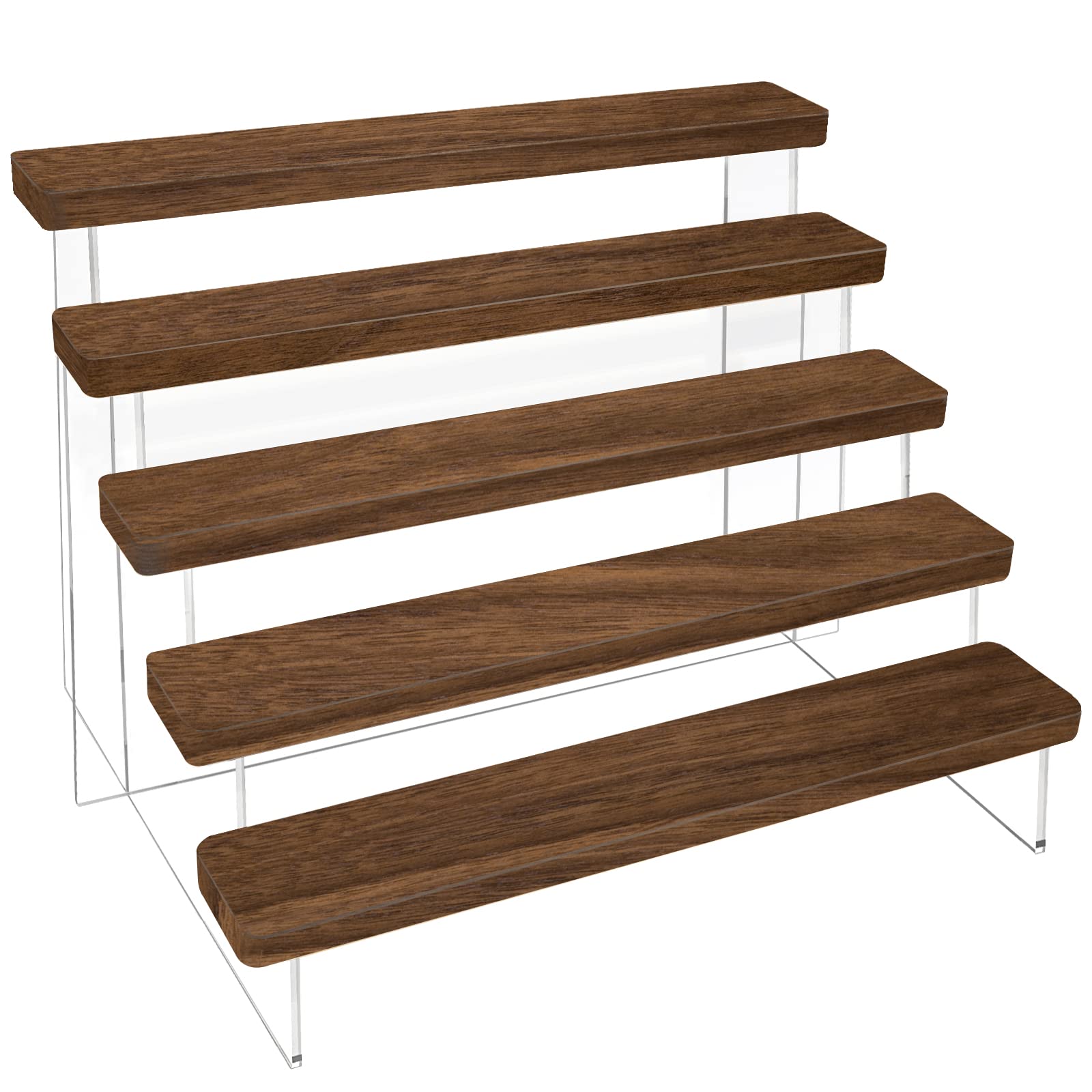 Pop Display Shelf - Acrylic Risers Display Shelf Wood Display