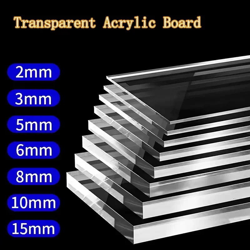 Display Case Acrylic - Transparent Plexiglass Plate Clear Acrylic PMMA