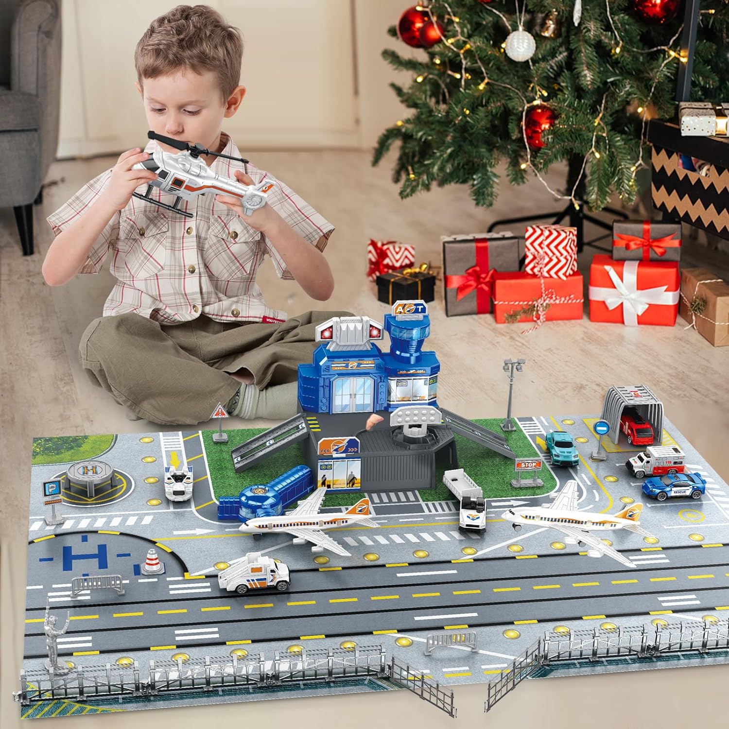 Children's Airport Scene Toy S - Model Airplane Plastic review and price