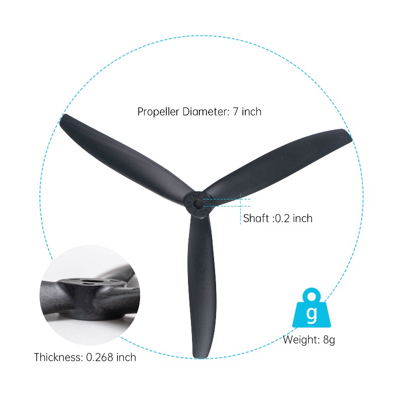 7X4X3 7040 Propeller 7-Inch Bl - Model Airplane Plastic review and price