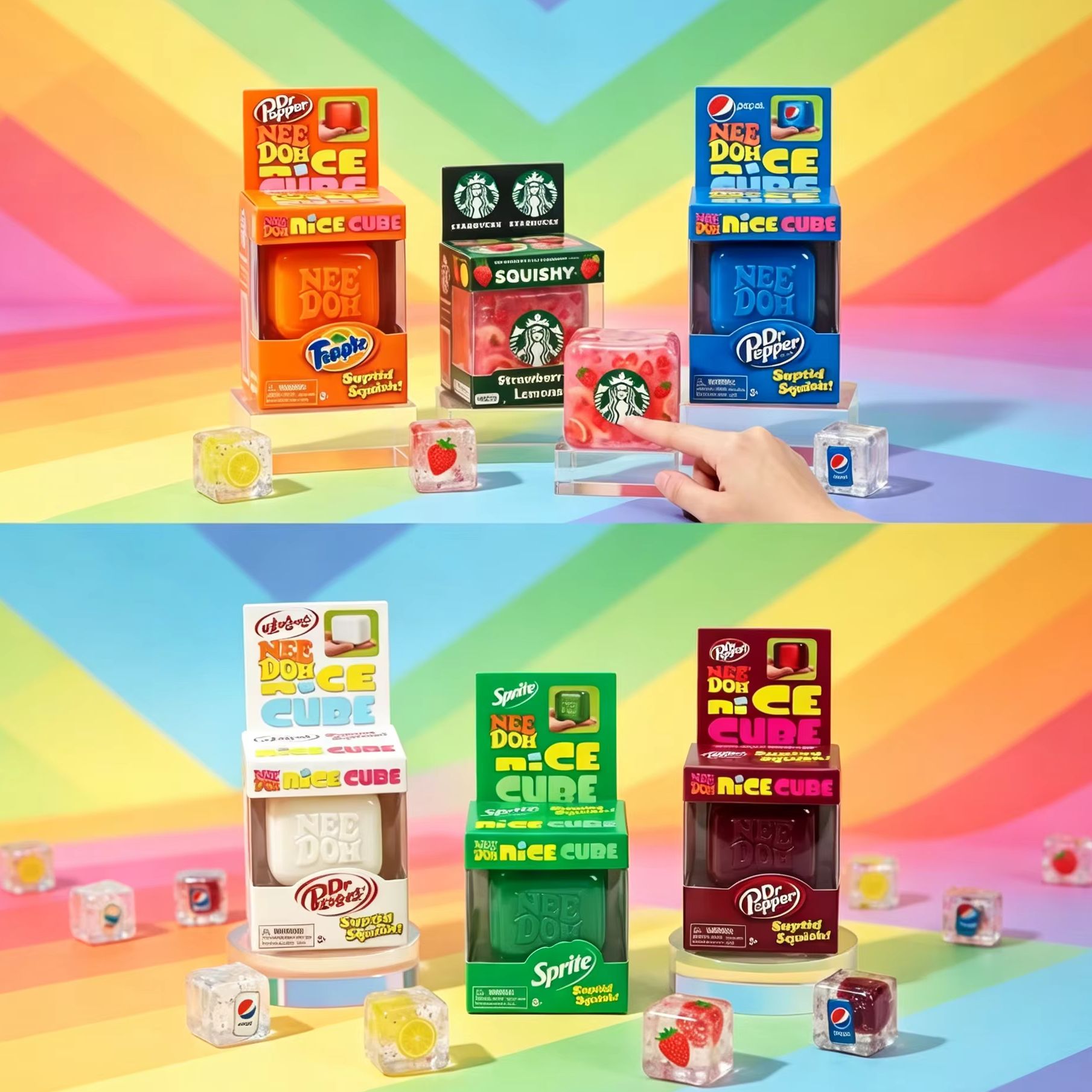Schylling NeeDoh Nice Cube Squ - Fidget Cube Original review and price
