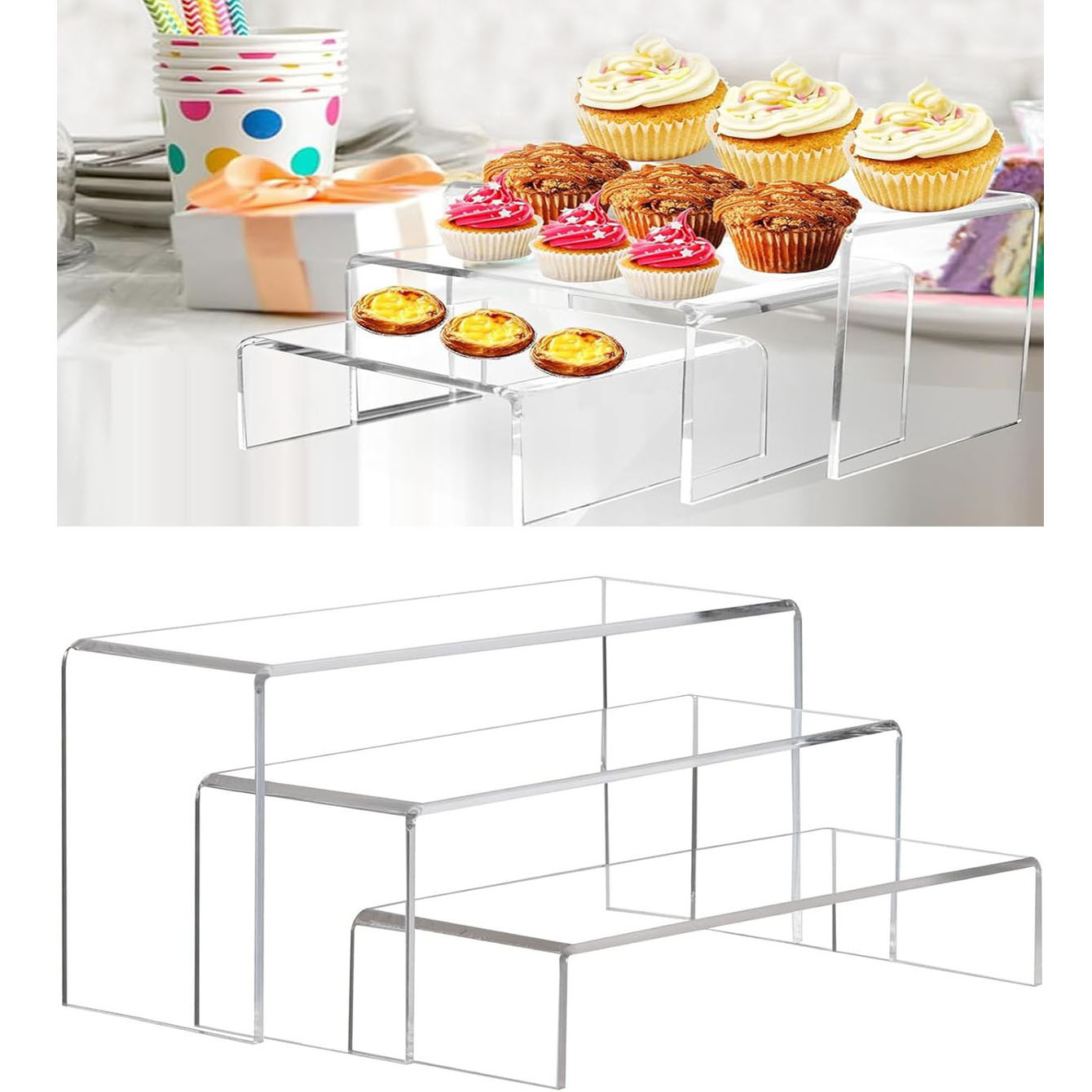 3 pieces of acrylic display sh - Pop Display Shelf review and price