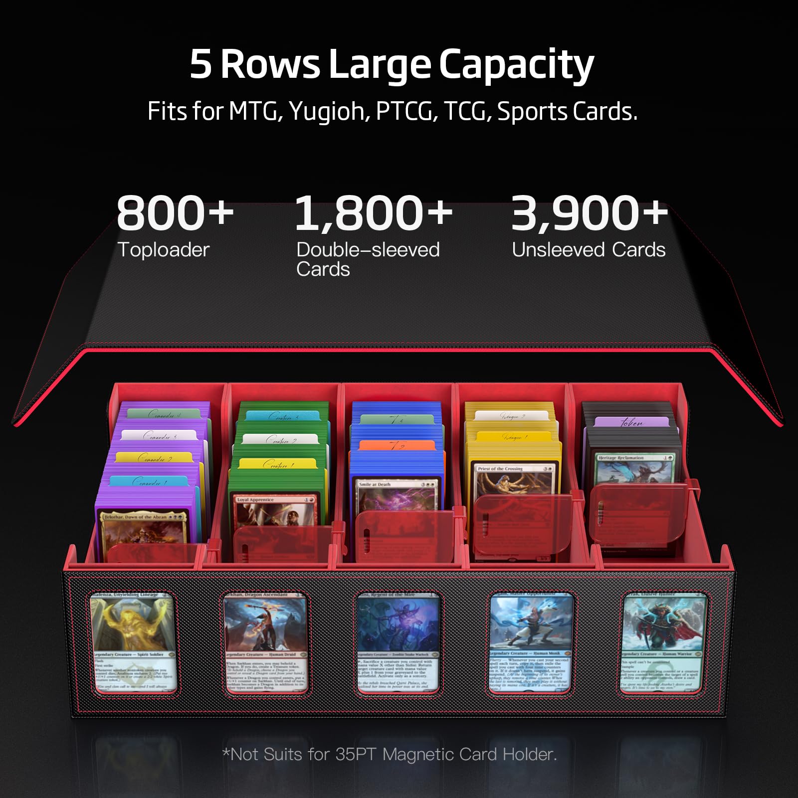 Trading Card Storage Box 5-Row - Trading Card Binder review and price