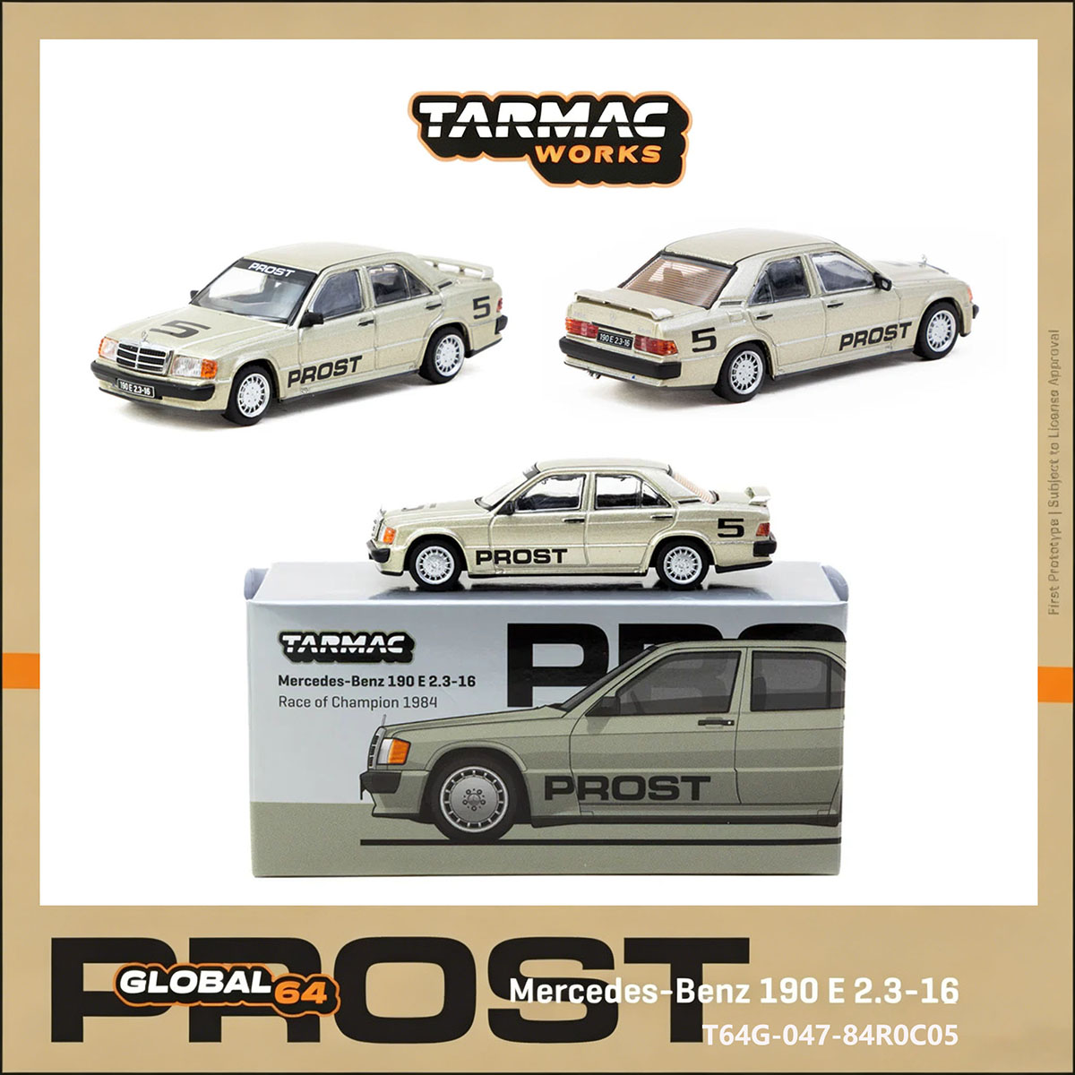 TW 1:64 Mercedes 190E #5 Alain - Die Cast Car 1 64 review and price