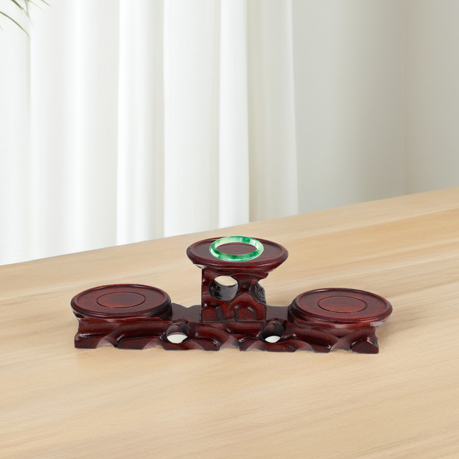 Premium Solid Wood Round Pedes - Display Risers Set review and price