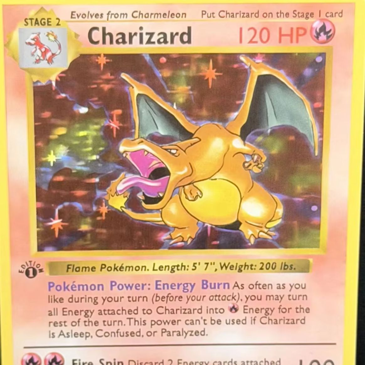 1999 POKEMON GAMECHARIZRD 1ST  - Graded Card Display review and price