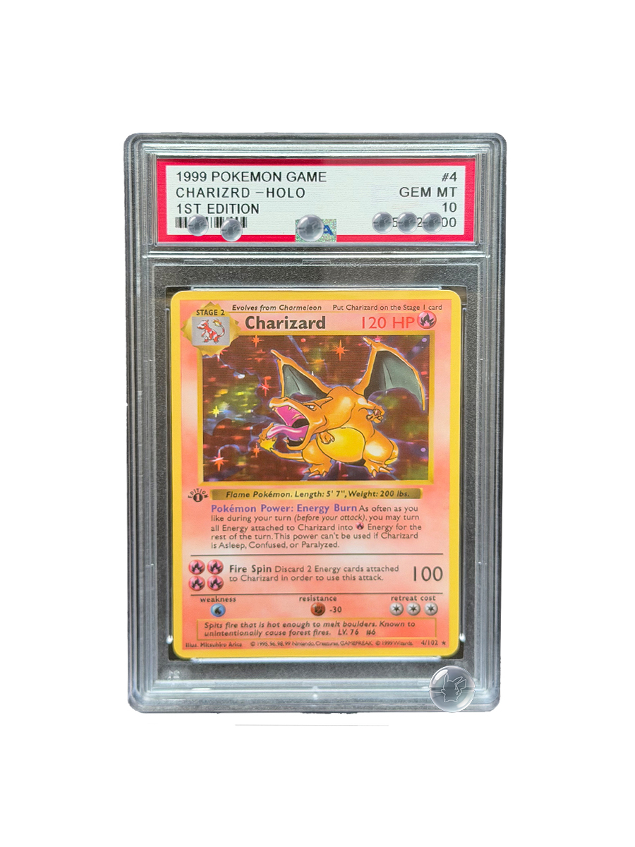 1999 POKEMON GAMECHARIZRD 1ST  - Graded Card Display review and price