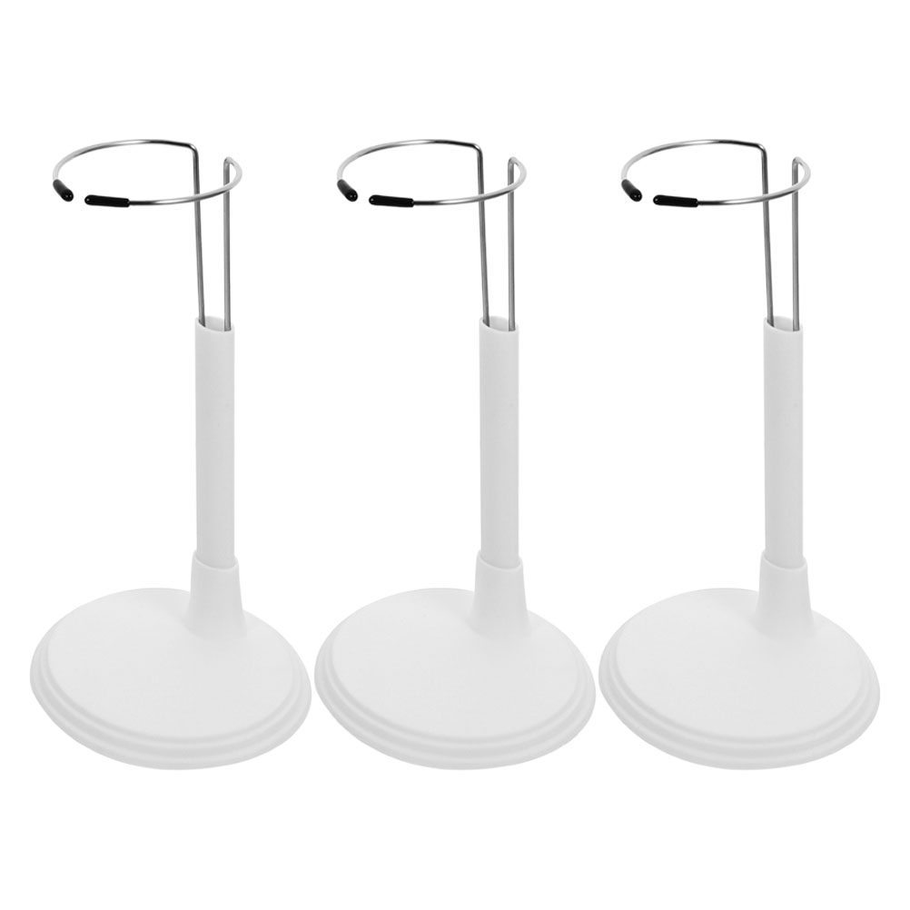 3Pcs White Plastic Adjustable  - Action Figure Stand review and price