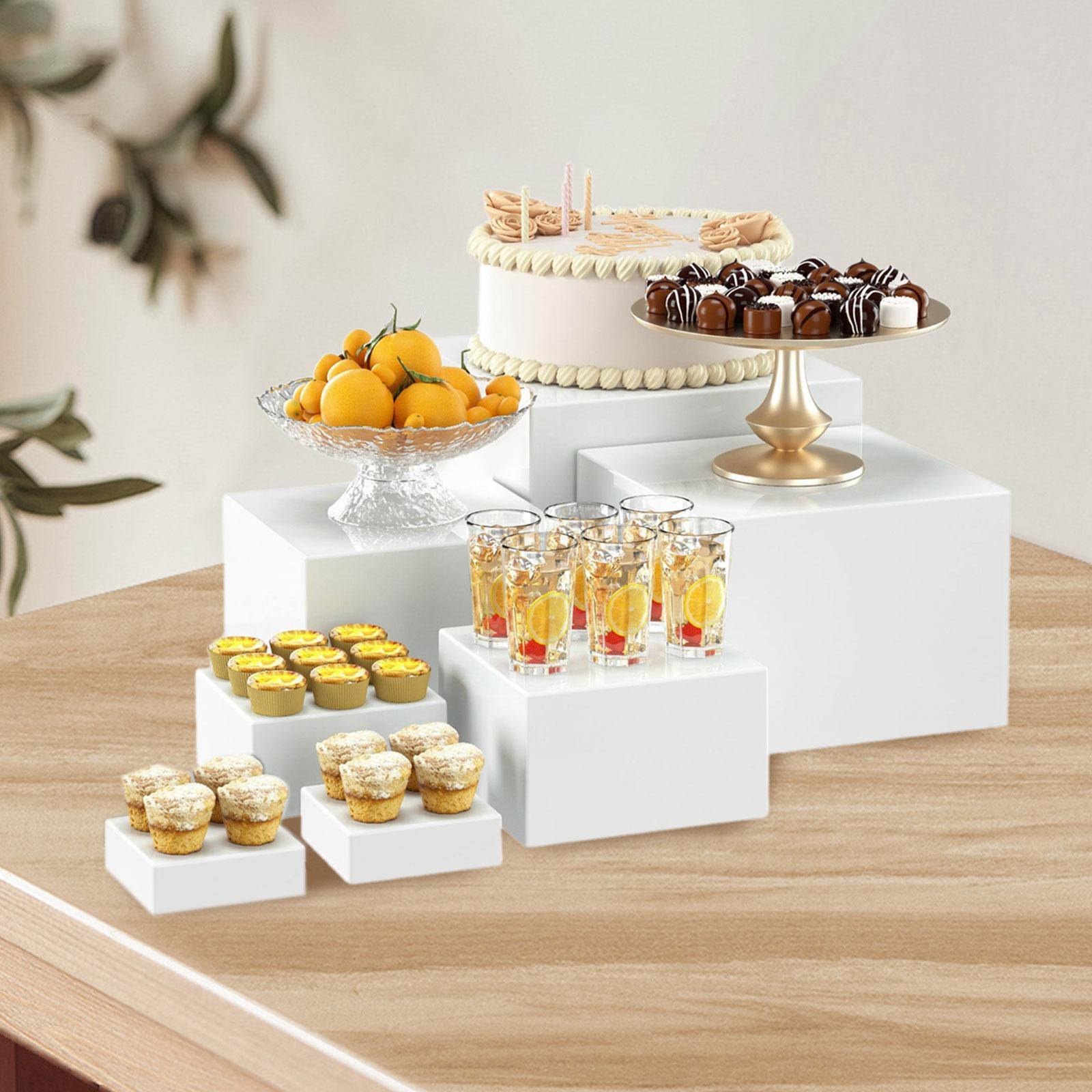 TQH 7Pcs Buffet Riser Dessert  - Display Risers Set review and price