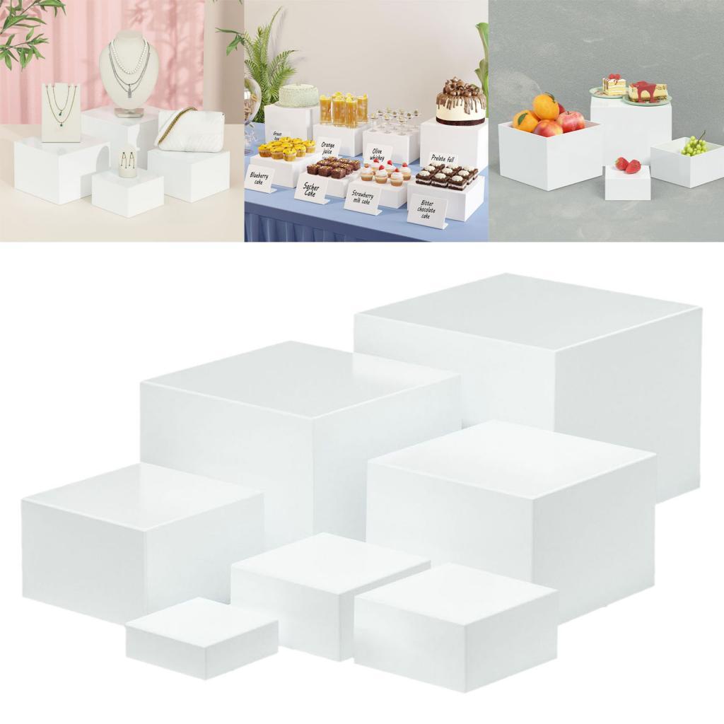 7 Pieces Acrylic Cube Display  - Display Risers Set review and price