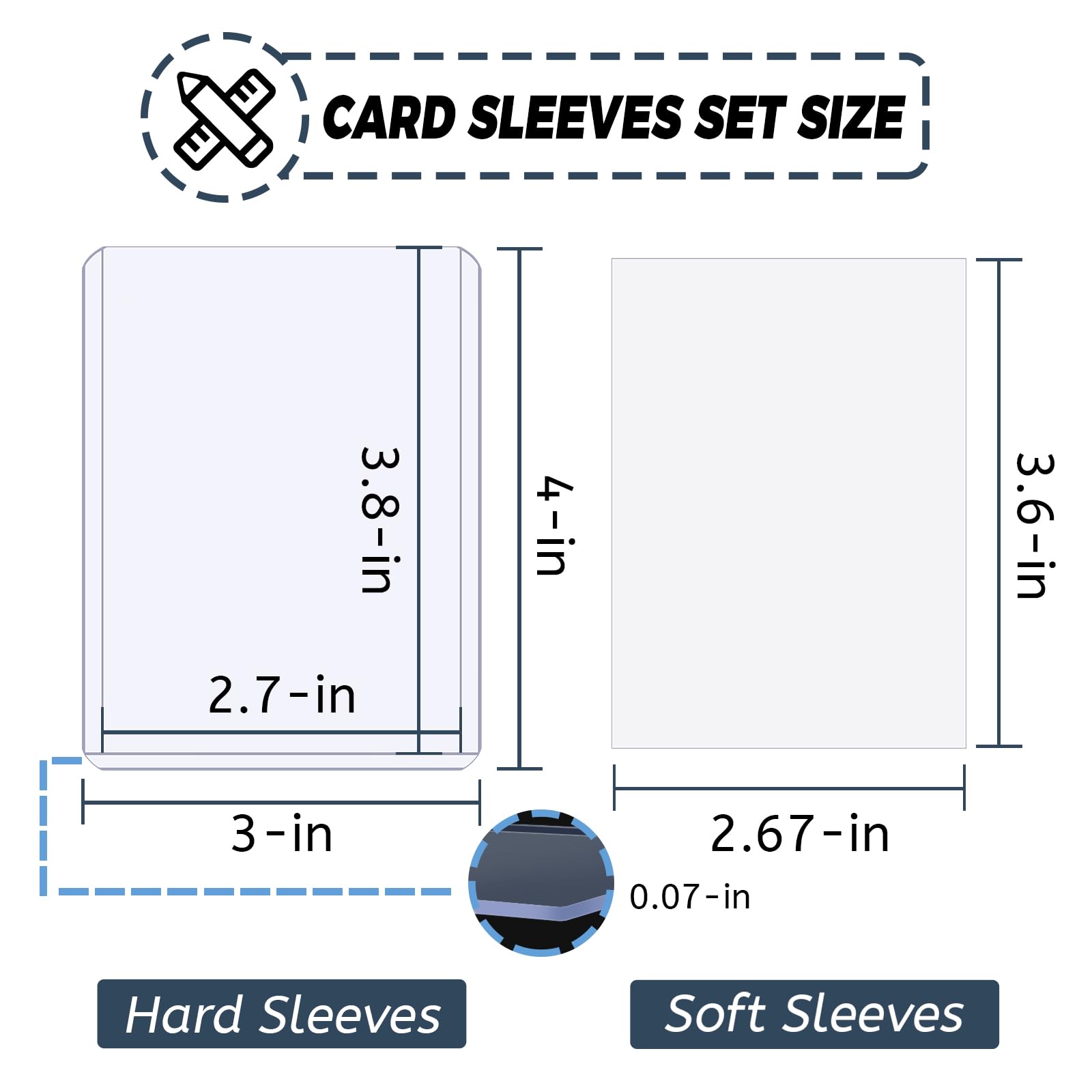 100-600pcs Card Sleeves Hard S - Pokemon Binder Card review and price