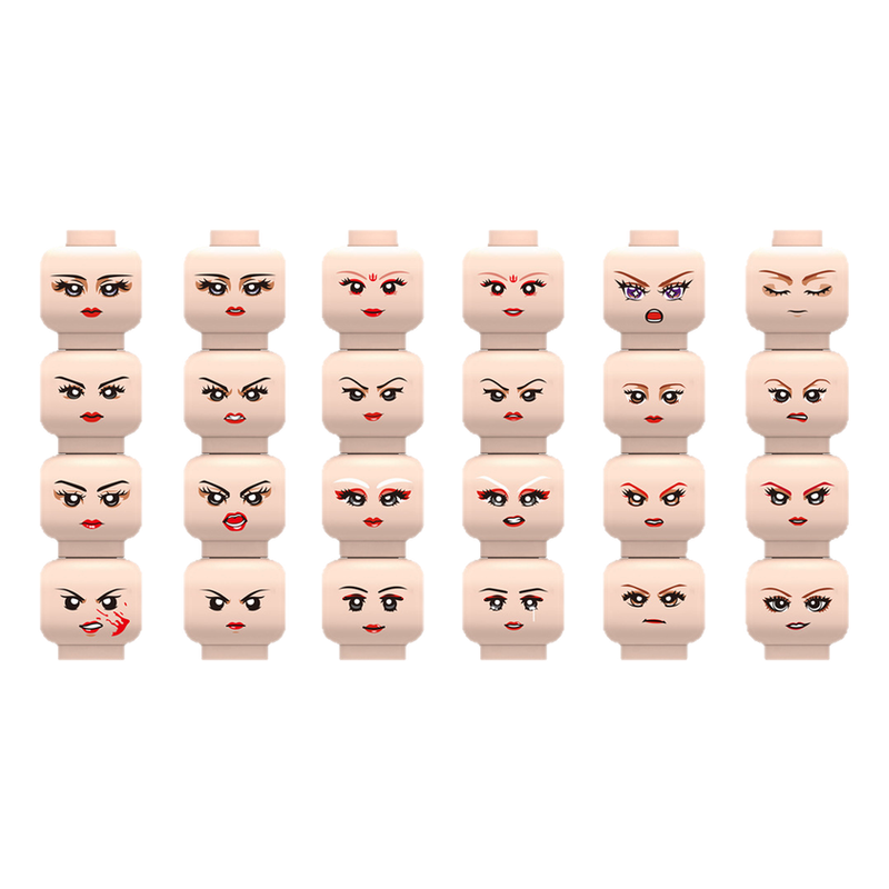 Injured Emotional Face Heads B - Lego Minifigure Holder review and price
