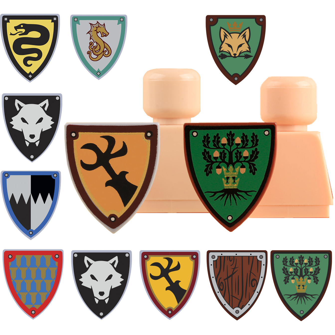 MOC Medieval Knights Black Wol - Lego Minifigure Holder review and price